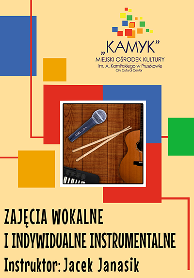 Zajęcia wokalne (grupy 2-4 osobowe) i indywidualne instrumentalne dla dzieci i młodzieży, dorosłych